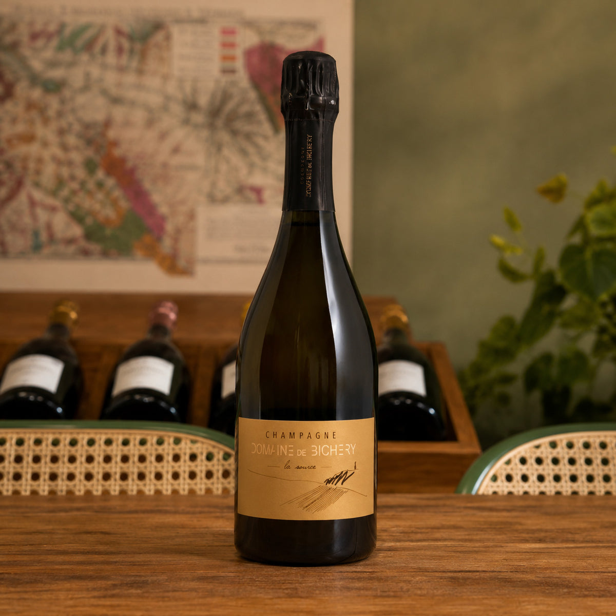 Bouteille de champagne Domaine de la Bichery La Source 2022 – Assemblage