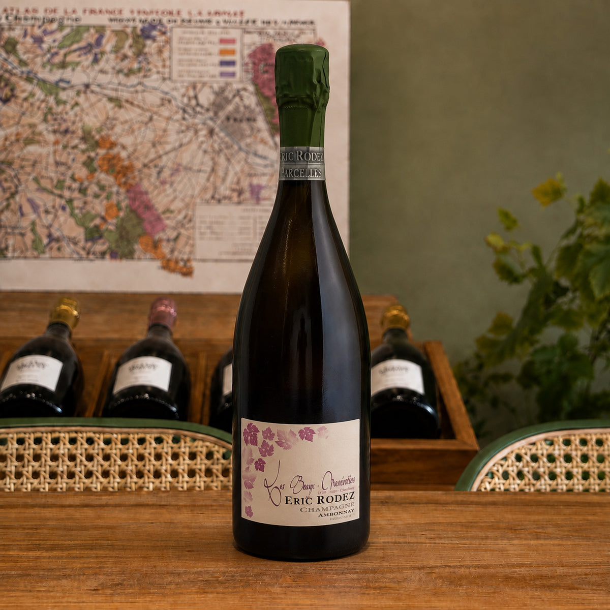 Bouteille de champagne Éric Rodez Les Beurys Macération, Grand Cru 2017 – Rosé