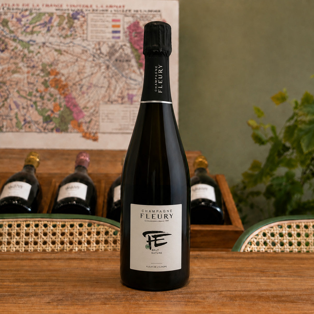 Bouteille de champagne Fleury Fleur de l'Europe – Assemblage