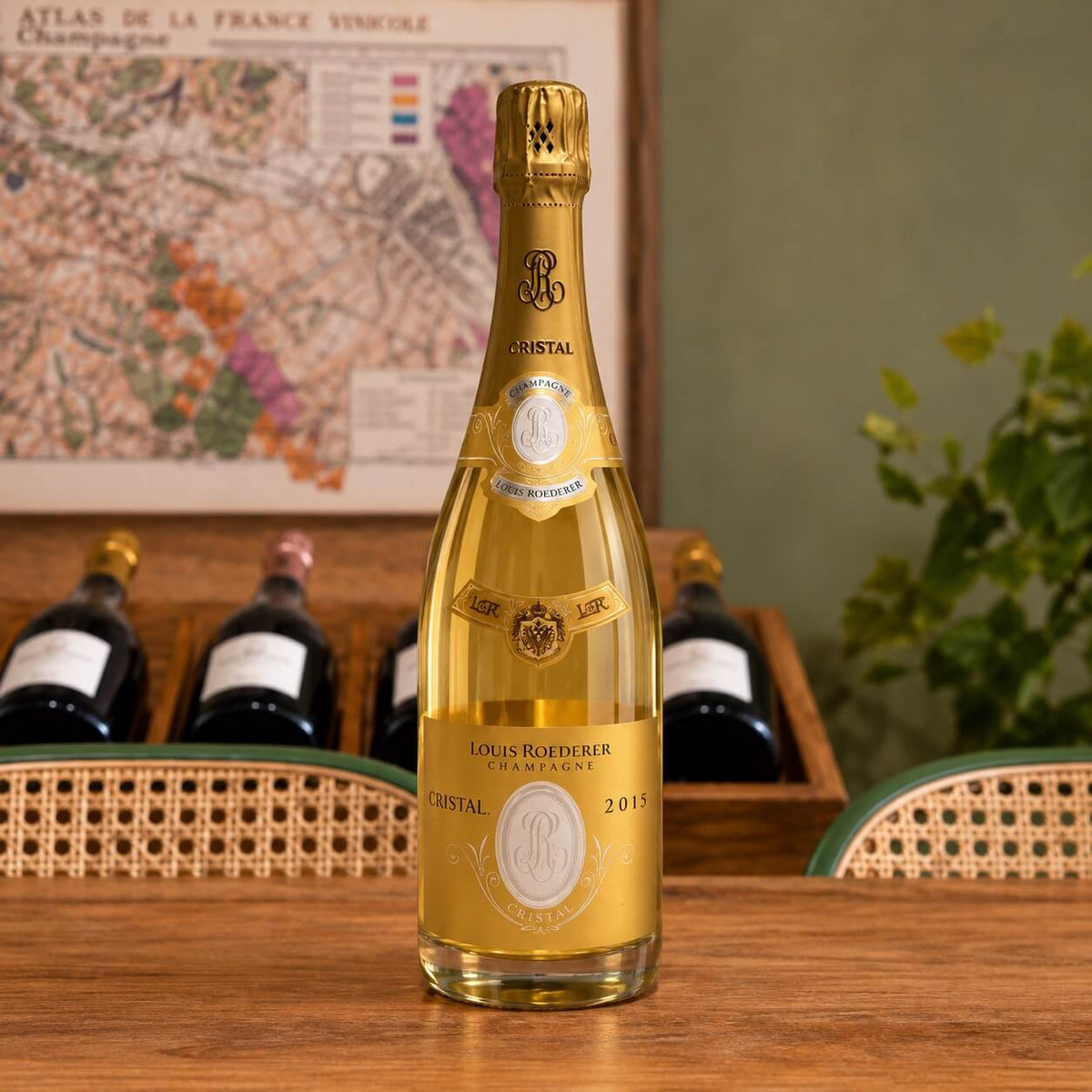 Bouteille de champagne Louis Roederer Cristal 2015 – Assemblage