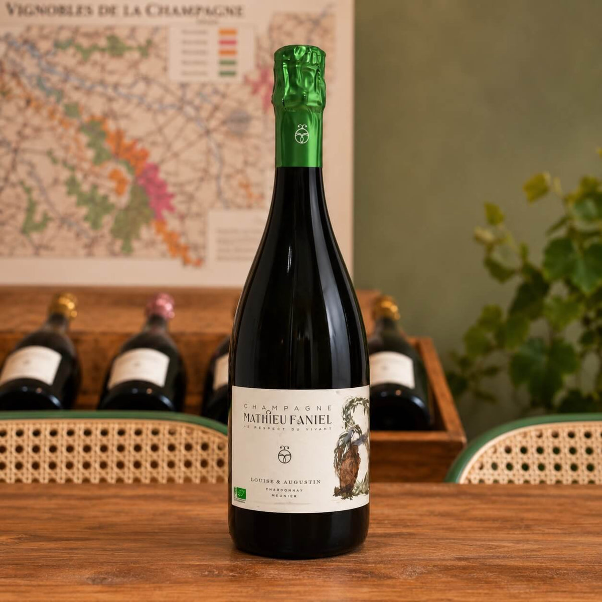 Bouteille de champagne Mathieu Faniel Louise et Augustin 2022 – Assemblage
