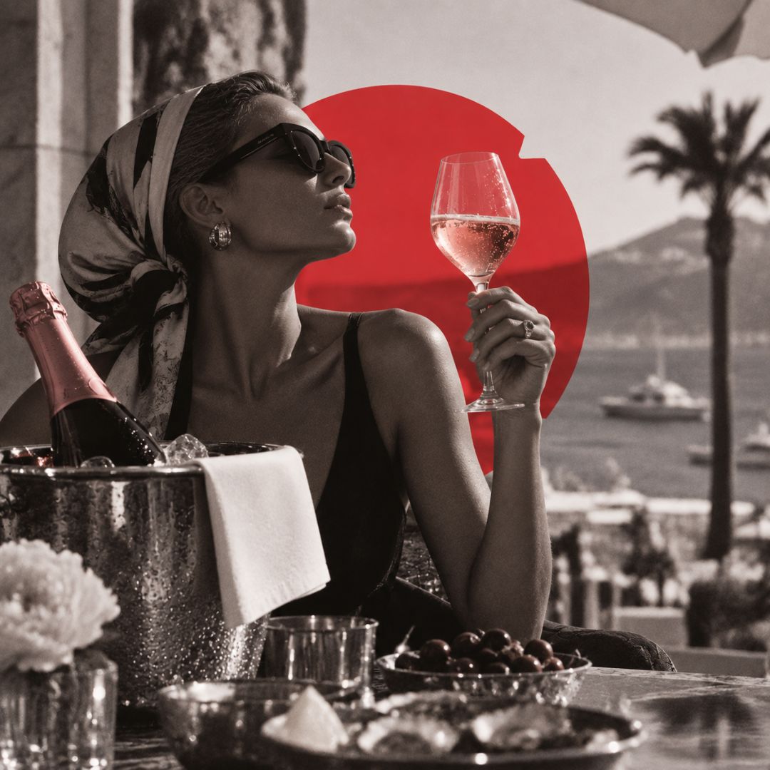 Champagne Rosé à Cannes – dégustation sur la Côte d’Azur par Bullerie, conciergerie de Champagne
