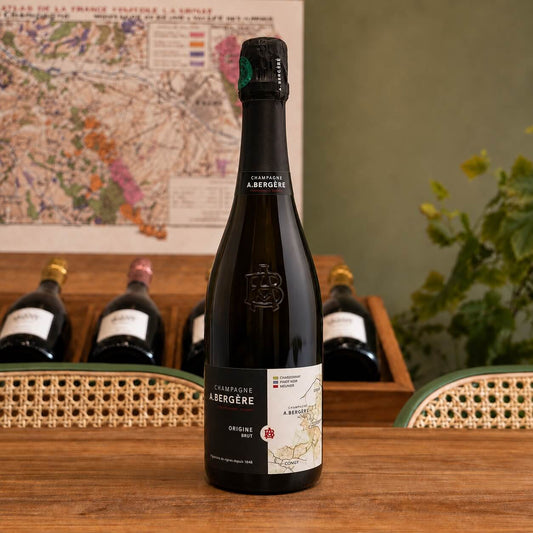 Bouteille de champagne A. Bergère Blanc de Blancs, Grand Cru
