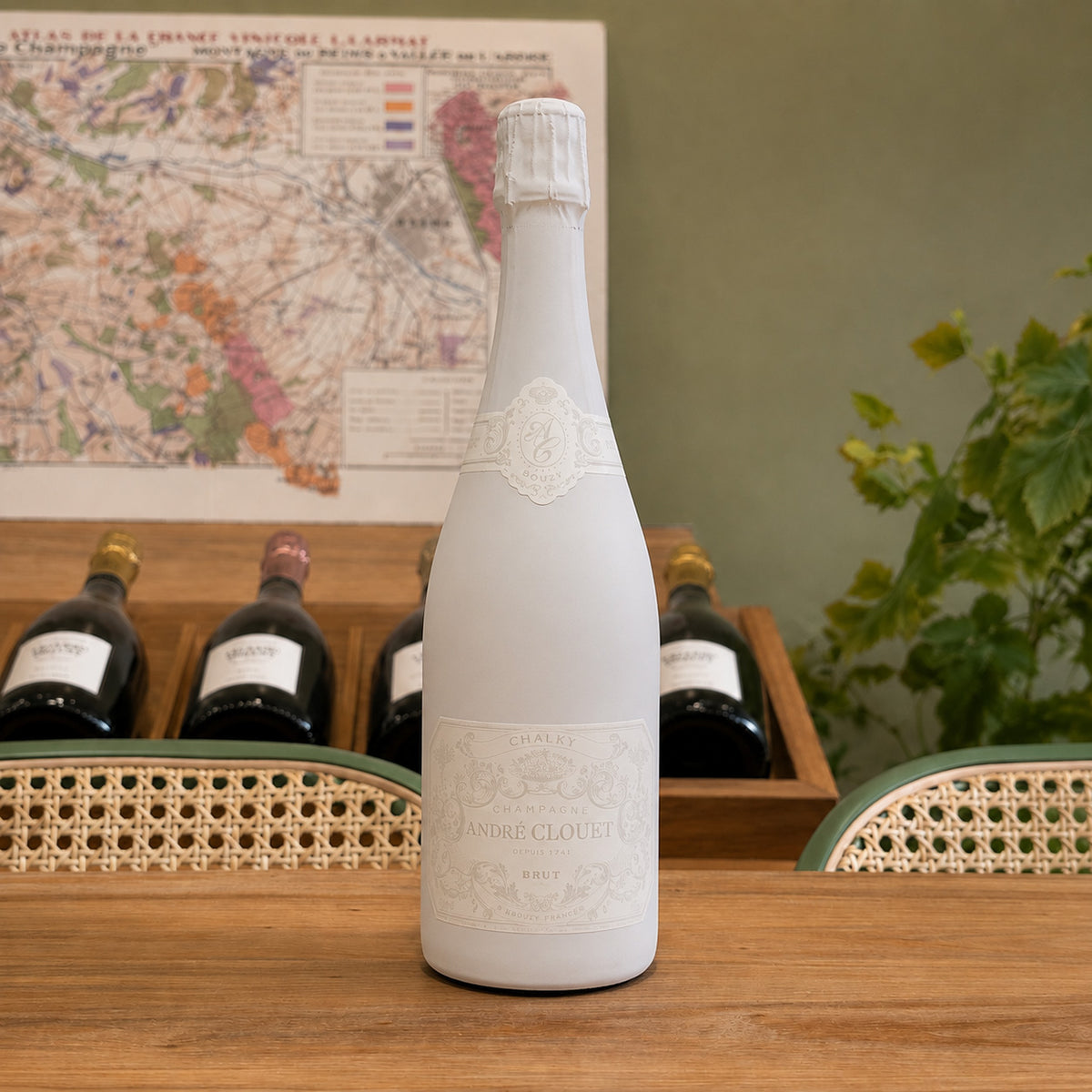 Bouteille de champagne André Clouët Chalky – Blanc de Blancs