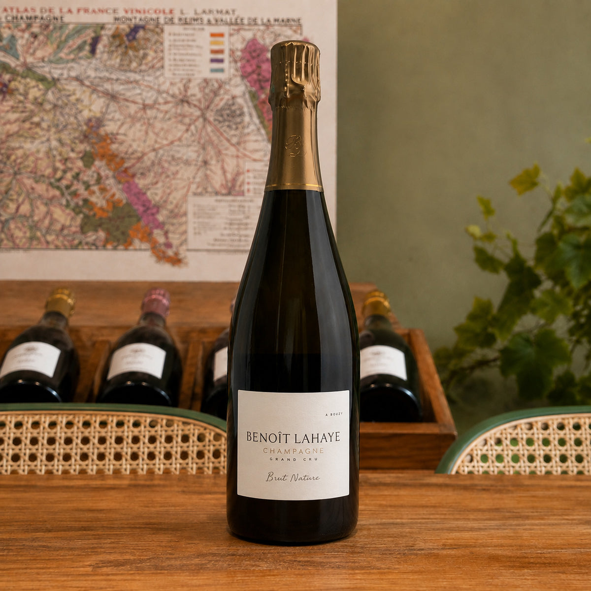 Bouteille de champagne Benoît Lahaye Brut Nature – Assemblage