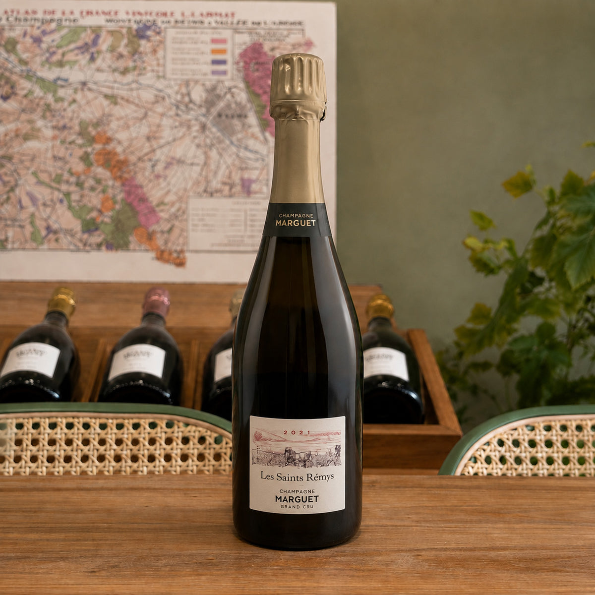 Bouteille de champagne Benoît Marguet Les Saints Rémys, Grand Cru 2021 – Blanc de Noirs