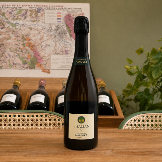Bouteille de champagne Benoît Marguet Shaman, Grand Cru 2023 – Assemblage