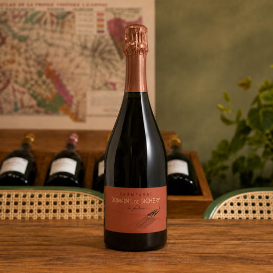 Bouteille de champagne Domaine de la Bichery Les Fontaines 2022 – Rosé