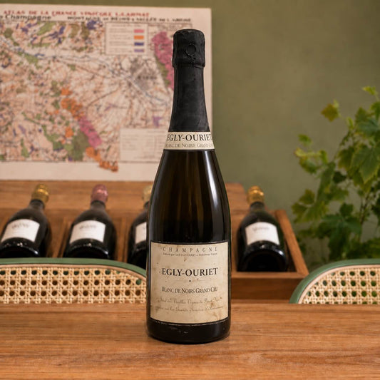 Bouteille de champagne Egly-Ouriet Les Crayères, Blanc de Noirs Grand Cru, Vieilles Vignes