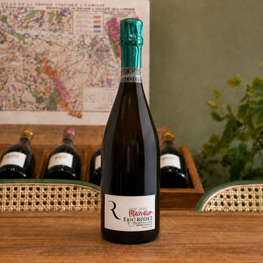 Bouteille de champagne Éric Rodez Macération N°37, Grand Cru – Rosé