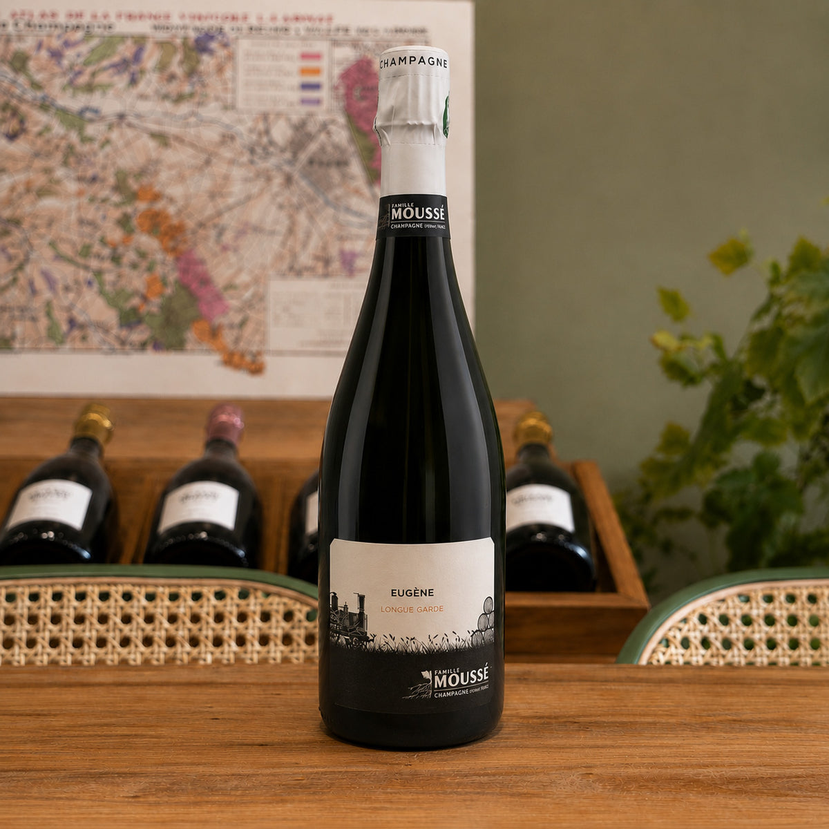 Bouteille de champagne Famille Moussé Eugène - Longue Garde – Blanc de Noirs