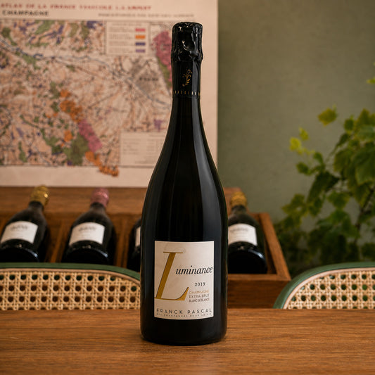 Bouteille de champagne Franck Pascal Luminance 2019 – Blanc de Blancs