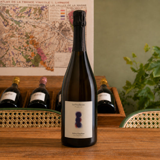 Bouteille de champagne Hélène Charbaut Les Pinailleuses, Premier Cru 2022 – Blanc de Noirs