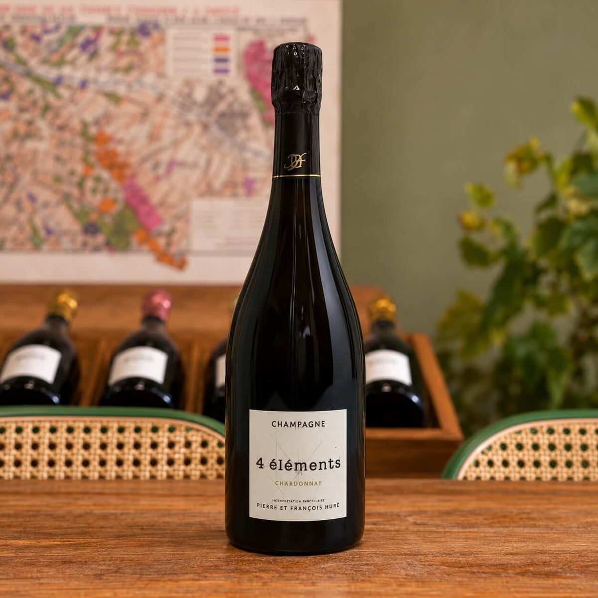 Bouteille de champagne Huré Frères 4 Éléments, Chardonnay 2019 – Blanc de Blancs