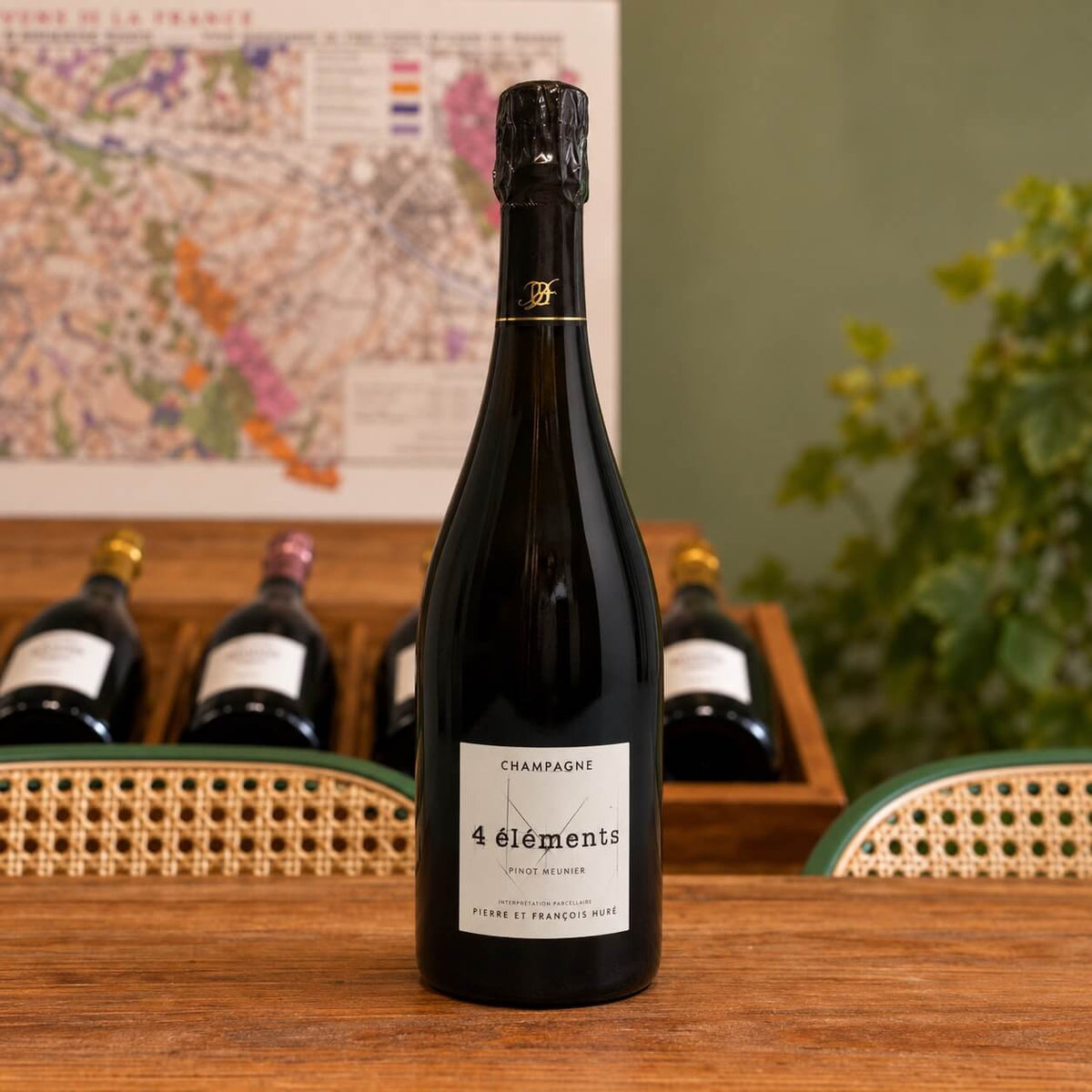 Bouteille de champagne Huré Frères 4 Éléments, Meunier 2019 – Blanc de Noirs