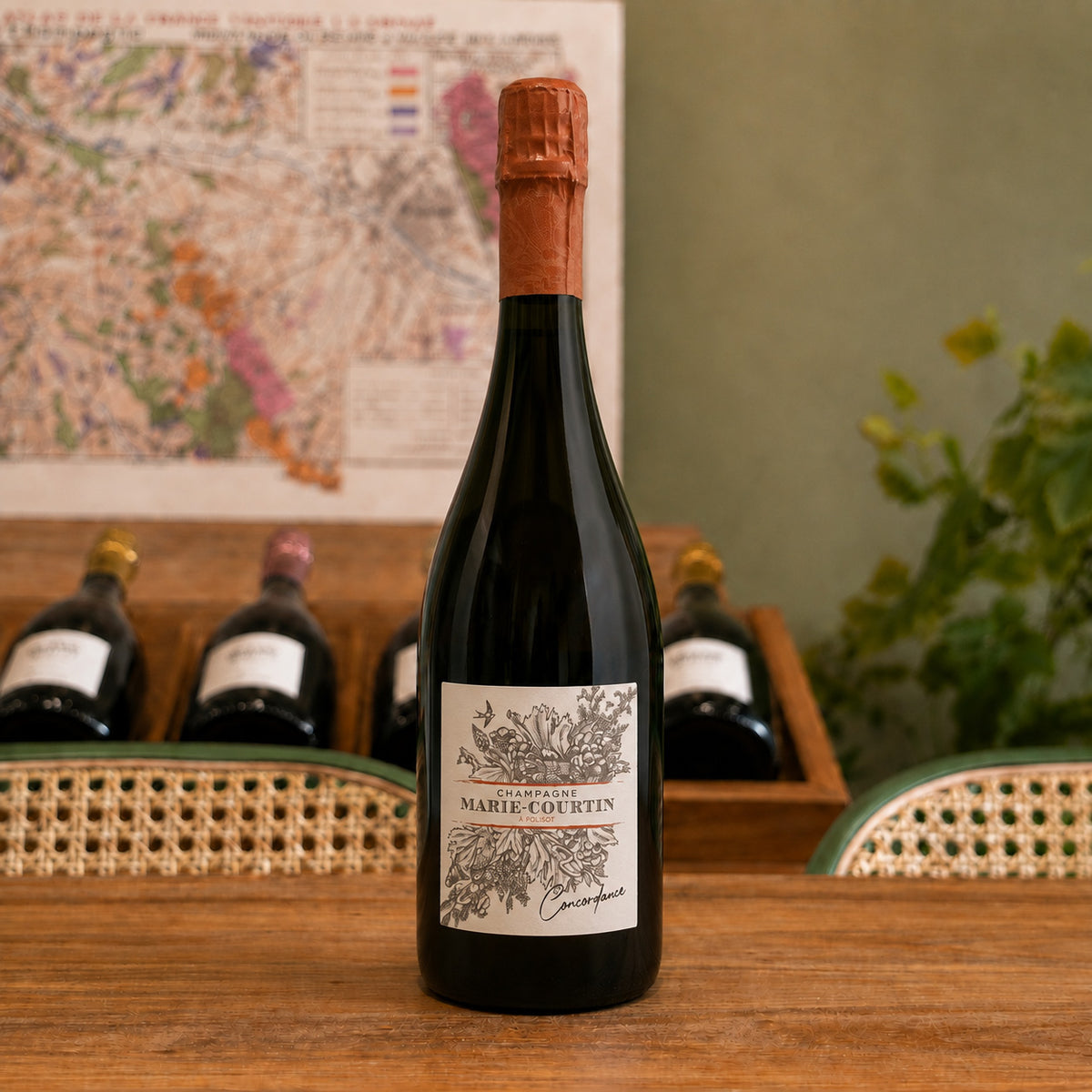 Bouteille de champagne Marie Courtin Concordance 2019 – Blanc de Noirs