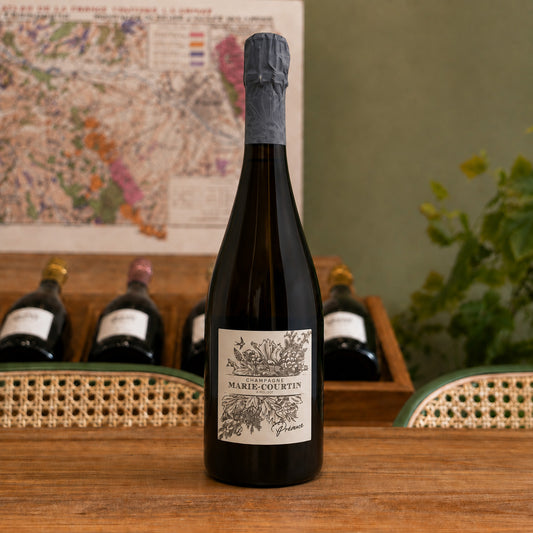 Bouteille de champagne Marie Courtin Présence – Blanc de Blancs