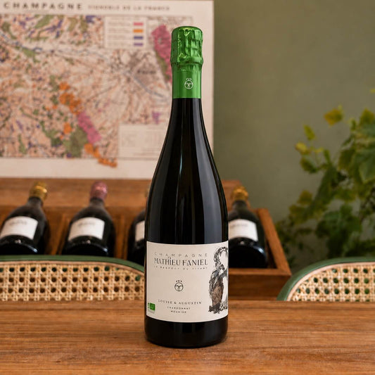 Bouteille de champagne Mathieu Faniel Le Village, Blanc de Meuniers 2022 – Blanc de Noirs