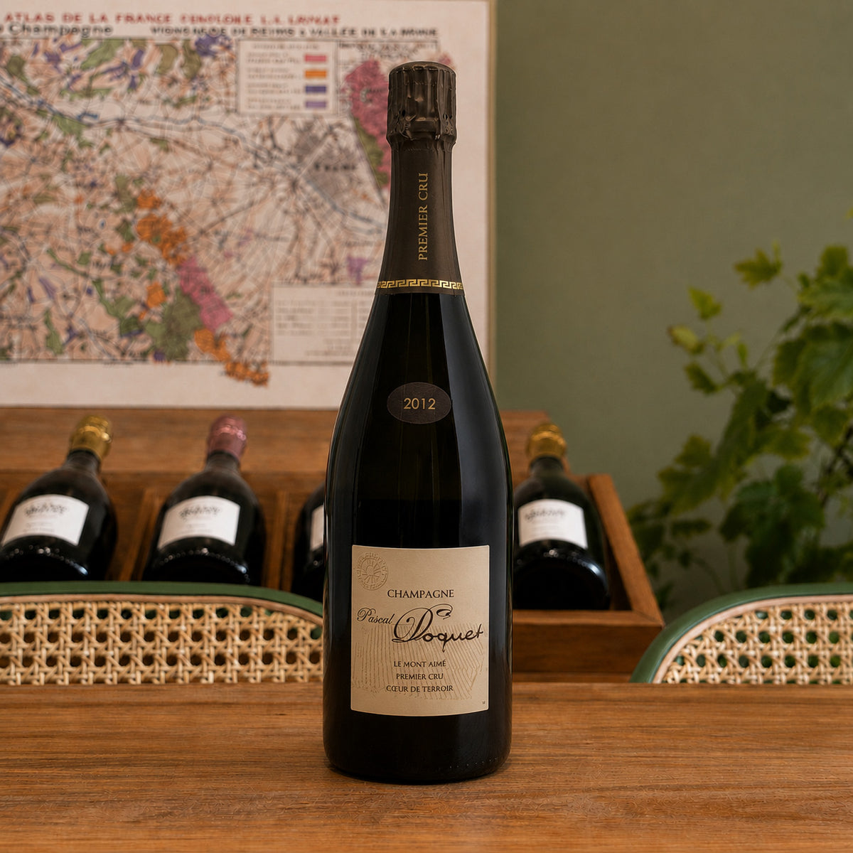 Bouteille de champagne Pascal Doquet Le Mont Aimé, Blanc de Blancs, Premier Cru 2012