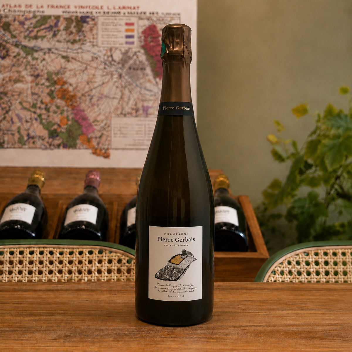 Bouteille de champagne Pierre Gerbais Champ Violé – Blanc de Blancs