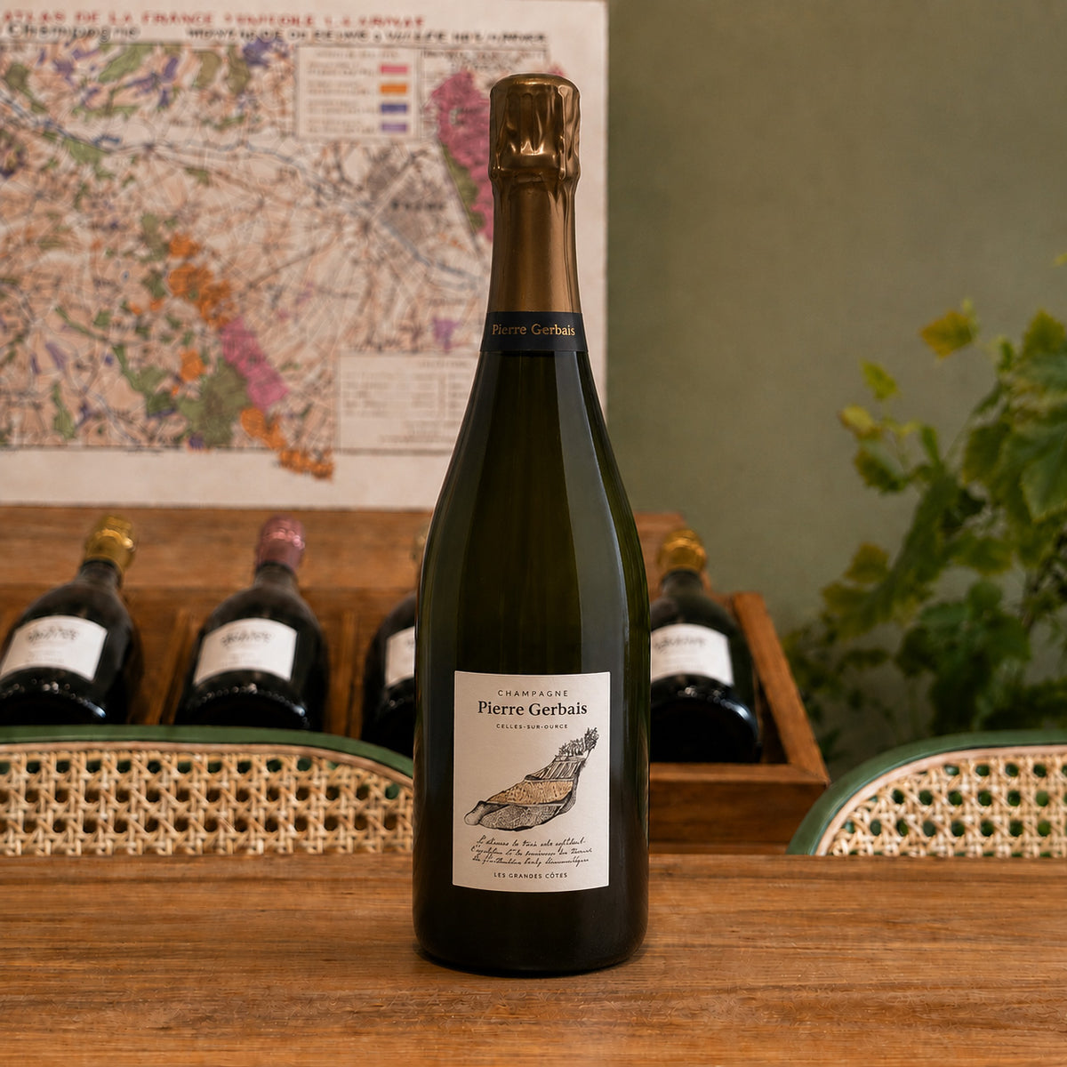 Bouteille de champagne Pierre Gerbais Les Grandes Côtes – Blanc de Noirs